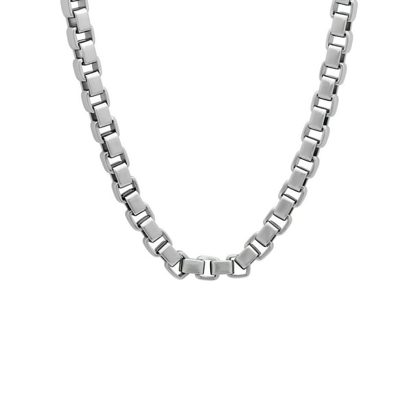 Brilliance Fine Jewelry Stainless Steel Box Link Chain, 24" Walmart