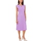 thumbnail image 2 of Vestido sin mangas Allegra K para mujer, vestido midi plisado de cuello en V con botones, color púrpura, 2 of 6