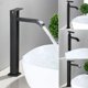 thumbnail image 5 of Grifo de lavabo Laklulu, grifo de cascada para baño, grifo mezclador de lavabo ajustable con agua fría y caliente, 5 of 5