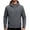 Dark Gray, variant on Men's Hooded Softshell Jacket Full Zip Multi Pockets Windproof Casual Outer Coat