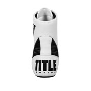 TITLE Boxing Speed-Flex Encore Mid-Top Boxing Shoes, Size 7, White/Black