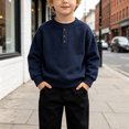 thumbnail image 7 of felwors Toddler Boys Henley Shirts Long Sleeve Tshirt for Kids (3-4 Years), 7 of 7