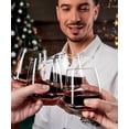 thumbnail image 3 of Set de copas de vino OJA, 6 unidades, 400 ml, sopladas a mano, sin tallo, 3 of 7