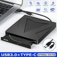 thumbnail image 2 of Graveur de CD PC Portable Interface USB Antichoc Lecteur DVD à Réduction de Bruit, 2 of 9