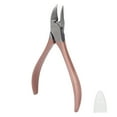thumbnail image 3 of Cortauñas de acero inoxidable para uñas encarnadas, cortacutículas, cortauñas de los pies, oro rosa, 3 of 14