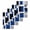 Blue, variant on Blue Grey Geometric Kitchen Dish Towels for Drying Dishes Set of 4, Abstract Art Irregular Contemporary Waffle Weave Microfiber Hand Tea Bathroom Towels Quick Dry & Absorbent Towel 15.7x23.6