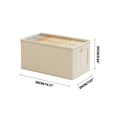 thumbnail image 3 of Caja De Almacenamiento Caja de almacenamiento de ropa con tapa y ventana de tela,organizador grande de tela para el hogar (gris,1 pieza) Rkxzt, 3 of 7
