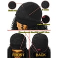 thumbnail image 6 of 16" Curly Headband Wig - Natural Spiral Curls, Bouncy Volume, Comfy Stretch Band, Runway Black, 6 of 9