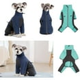 thumbnail image 5 of HQREA Fullbody Dog Winter Coat Warm Polar Fleece Medium Small Dog Jacket Jumpsuit with Zipper, 5 of 6