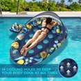 thumbnail image 5 of Sunikko X 3-In-1 Pool Floats Lounge Inflatable Pool Floats For Adults With Canopy And Cup Holder Flower Star Style, 5 of 5