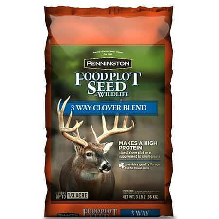 Pennington Wildlife Food Plot Seed 3-Way Clover Blend, 3 (Best Food Plot Seed For Alabama)
