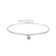 thumbnail image 2 of YYKihy Ankle Bracelets For Women Heart Anklet Bracelets Layered Sterling Silver Shining Tennis Anklet With Cubic Zirconia Summer Beach Foot Chain For Women Trendy Jewelry, 2 of 7