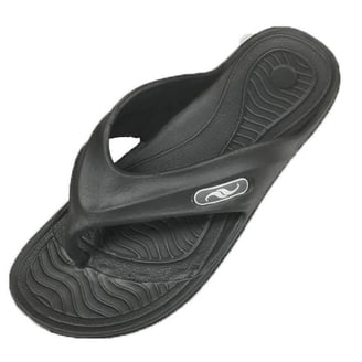 Flojos  Men\'s Logan Flip-Flop Flojos 842998106599 Mens Logan Leather Sandals, Black  main image 3
