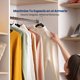 thumbnail image 5 of Ganchos de Terciopelo Premium Serenelife, Ahorradores de Espacio, Resistentes, con Gancho Metálico Giratorio de 360°, para Trajes, Pantalones y Vestidos, Negro, Pack 30, 5 of 7