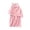 AA-#Pink1291, variant on WOYY Girls Flannel Hooded Bathrobe Kids Cute Tiger Long Sleeve Sleepwear Robe, Sizes 1-8