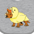 thumbnail image 4 of Inktastic Easter Duck Triceratops Boys or Girls Baby Bib, 4 of 4