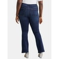 thumbnail image 3 of Terra & Sky Women's Plus Size Bootcut High Rise Jeans, Available in Short and Regular Inseams, 3 of 5