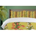 thumbnail image 4 of Ambesonne Floral Duvet Cover Set, Tulips and Daffodils Pattern, 2-Calking, Khaki Multicolor, 4 of 7