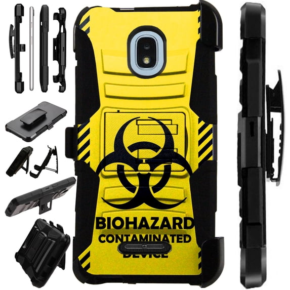 WORLD ACC LuxGuard Holster Compatible with Wiko Ride | AT&T Radiant Core | Cricket Icon Case Armor Hybrid Phone Cover