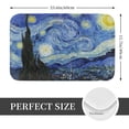 thumbnail image 2 of Rateoe The Starry Night Pattern Flannel Door Mat Indoor Outdoor Entrance, Waterproof All-Weather Doormat,Fade Resistant, Low Profile Entryway Mat 16x24in, 2 of 7