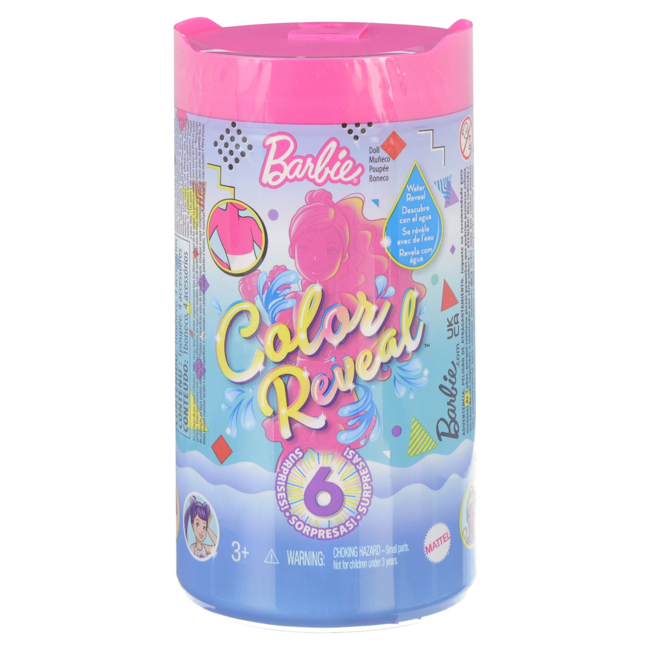 Barbie Color Reveal Chelsea Doll With 6 Surprises For Kids 3 Years Old & Up