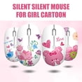 thumbnail image 6 of Visland Wireless Mouse, 2.4G Noiseless Mouse with USB Receiver 1600 DPI and 3 Buttons, Cartoon Butterfly Flower Animal Insect Pattern - Portable Computer Mice for PC, Laptop with Windows System, 6 of 8