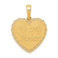 thumbnail image 1 of FB Jewels 14K Gold Polished For My Sister/We Are Forever Friends Pendant, 1 of 4