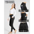 thumbnail image 5 of baleaf Womens Fleece Lined Leggings with 5 Pockets 27'' Thermal Black S, 5 of 7