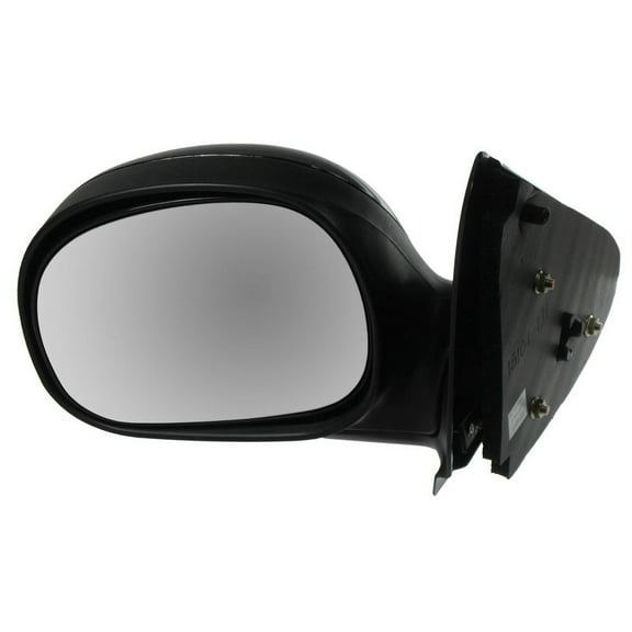TRQ Folding Manual Side View Mirror Black Driver Side Left Hand LH for Ford F150 MRA05810