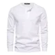 thumbnail image 1 of Blusas De Manga Larga Para Hombre Con Cuello Henley Y Camisa, 1 of 2