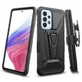 thumbnail image 2 of GW USA Compatible for Samsung Galaxy A14 5G Case with Tempered Glass Screen Protector Hybrid Cover with Kickstand Phone Belt Clip Holster - Black, 2 of 6