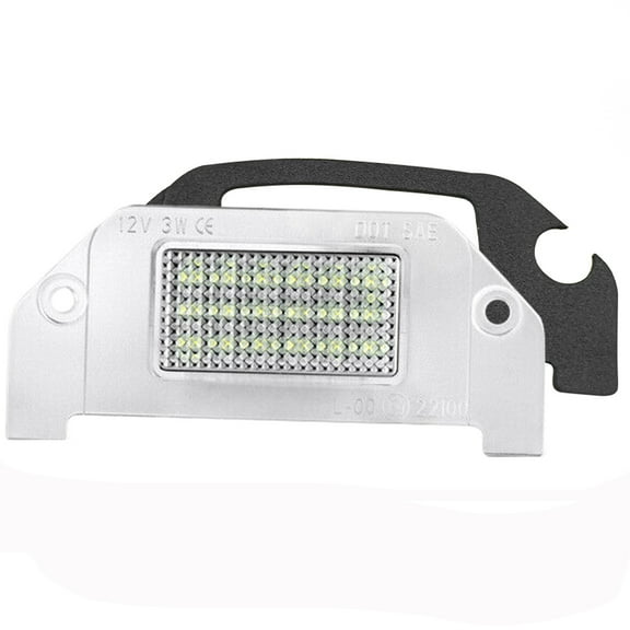 LED License Plate Light Tag Lamp Assembly Replacement For 2005-2016 Dodge, DC12V 6000K White, Pack of 2