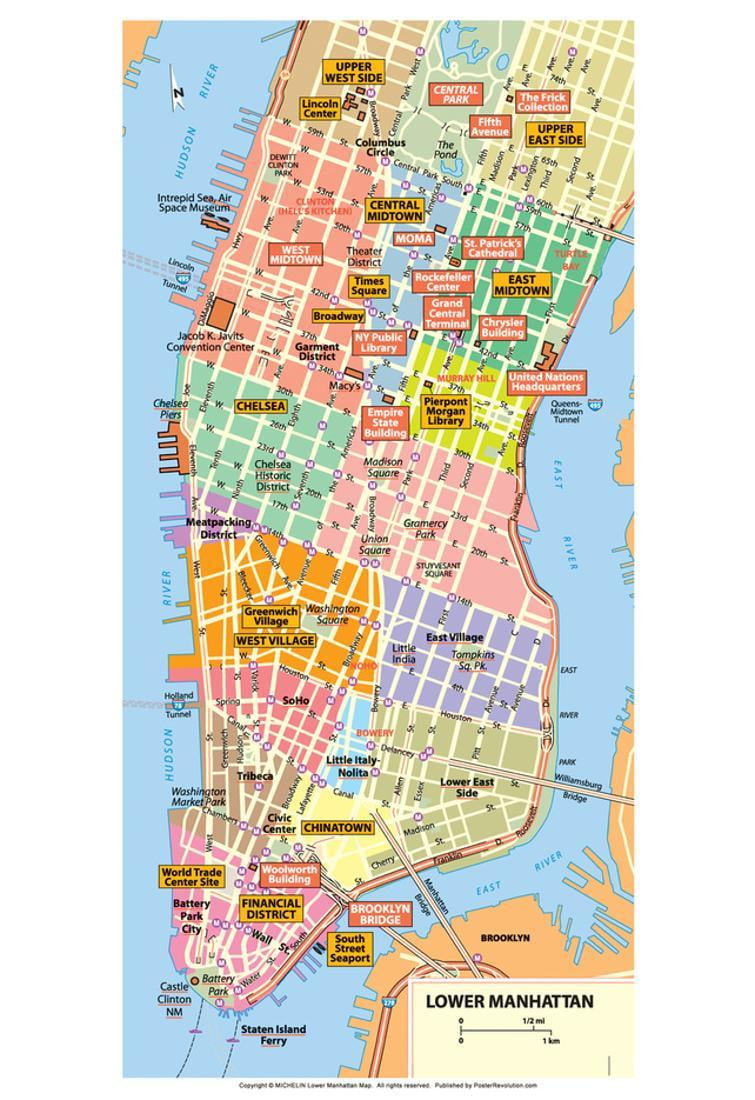 Printable Manhattan Map Printable Manhattan Map