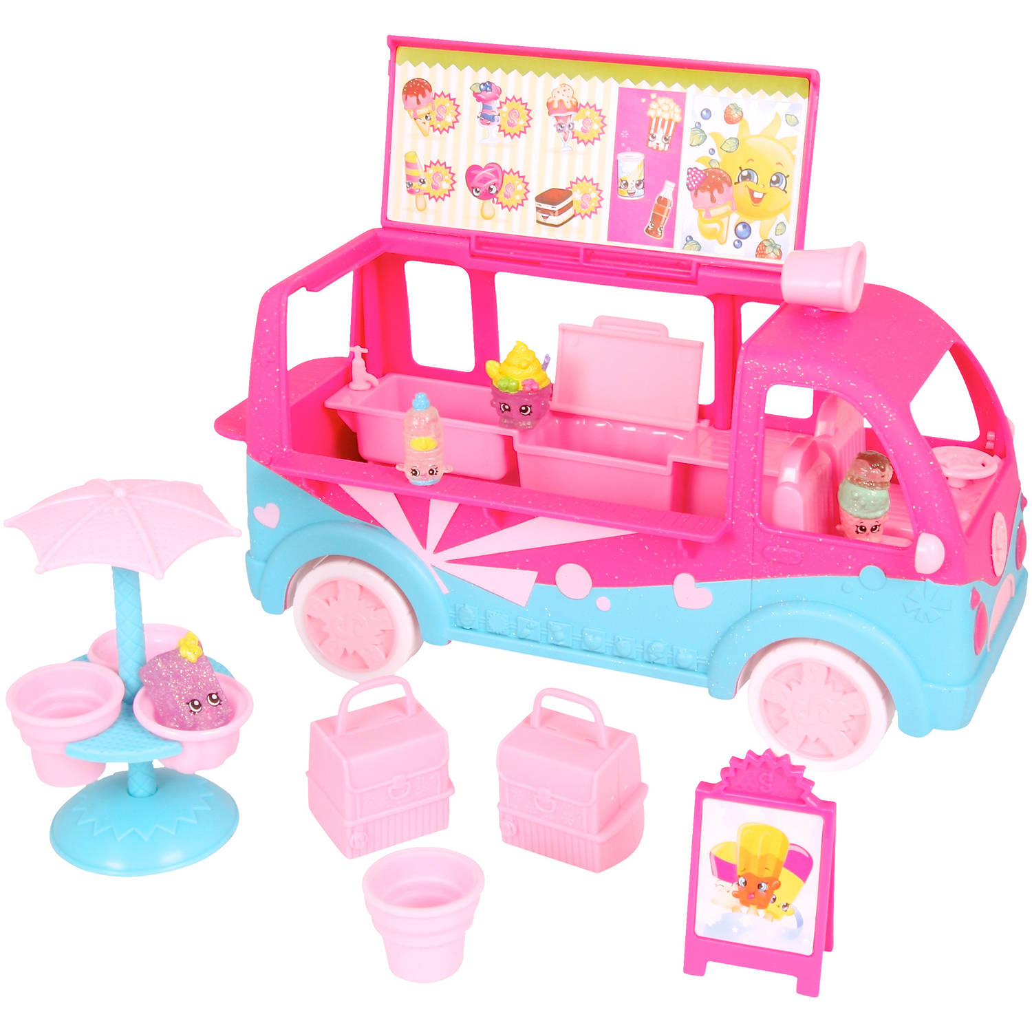 Moose Toys Shopkins Season 3 Scoops Ice Cream Truck Playset, Glitter - image 5 of 8