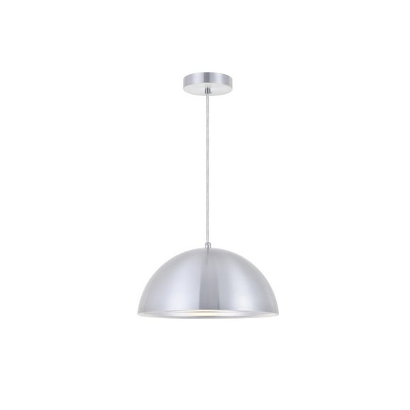Classically Modern Ceiling Decorative Aluminum Circa 1 Light Burnished Nickel Pendant - 11.5"Lx11.5"Wx6.5"H