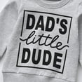 thumbnail image 4 of Baby Boy Clothes Letter Sweatshirt Crewneck Pullover Sweater Long Sleeve Shirt Fall Winter Clothes Gray 0-3 Months, 4 of 6