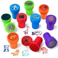 thumbnail image 1 of caja de 10 sellos infantiles surtidos e impresiones autoentintables para manualidades., 1 of 5