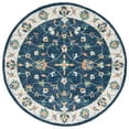 thumbnail image 5 of SAFAVIEH Micro-Loop Lavina Medallion Area Rug, Blue/Ivory, 4' x 6', 5 of 5