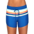 thumbnail image 2 of Soidarity Pantalones cortos de baño para mujer, pantalones de playa, bañadores de secado rápido, absorción de sudor, traje de pierna cuadrada suave, Deportes acuáticos Azul XXL Soidarity OD020833-15B, 2 of 6