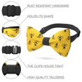 thumbnail image 2 of Honey Bees Bow Tie Pre-Tied Yellow-Black Color Unisex Pattern, By Bow Tie House (Medium, Yellow Bees), 2 of 6