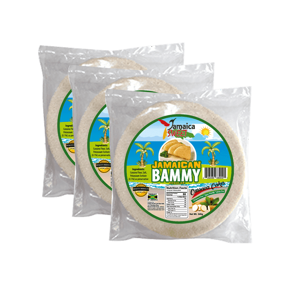 Jamaica Sweet Baked Bammy (Pack of 3)