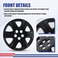 thumbnail image 3 of 4Pcs/set Cover Hubcaps ,15 Inch Hubcaps Wheel Rims Cover for 2005-2008 TOYOTA COROLLA Compatible With Steel Wheels and Snap On Installation PP Material（15-Inch, Black Lacquer), 3 of 7