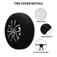thumbnail image 4 of Bingfone Frogs And Dragonflies Spare Tire Cover Weatherproof Universal Wheel Protectors For Rv Camper Travel Trailer Suv Truck 17 Inch, 4 of 9
