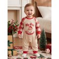 thumbnail image 3 of Cjfdfy Newborn Baby Girl Boys Christmas Jumpsuit Santa Claus Tree Plaid Long Sleeve Romper Little Baby Cute My First  Christmas Fall Winter Outfits 0-18M, 3 of 9