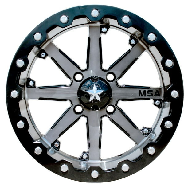MSA M21 Lok Beadlock ATV Wheel Gunmetal [14x10] 10mm, 4/110 [M21