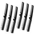 thumbnail image 3 of MODANU Travel Foldable Brush Comb Set of 6, Portable Folding Comb, Anti-Static Hair Comb Mini Pocket Comb, Double Headed Hair Brush Hairdressing Tools Plastic Folding Comb for Men Women (Black), 3 of 7