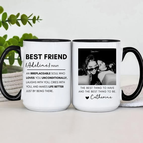 Best Friend Definition Coffee Mug | Customized Bestie Cup, Friendship Definition, Gift for Her or Him