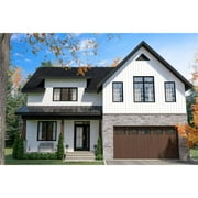 The House Designers: THD-8344 Builder-Ready Blueprints to Build a Two-Story Midsize Farmhouse Plan with Basement Foundation (5 Printed Sets)