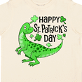 thumbnail image 4 of Inktastic Happy St. Patrick's Day Green Dinosaur Boys or Girls Toddler T-Shirt, 4 of 5