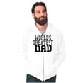 thumbnail image 3 of Father's Day World's Greatest Dad Zip Hoodie Sweatshirt Men Brisco Brands M, 3 of 6